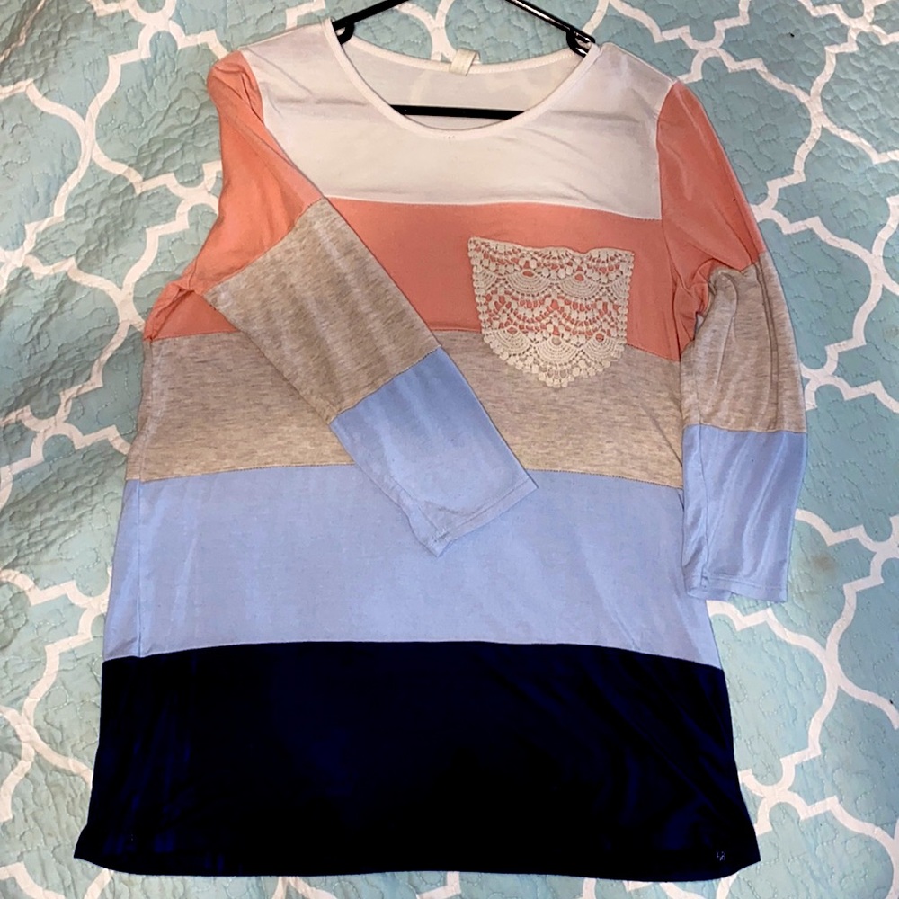 Flamingo Urban Cute Striped Top